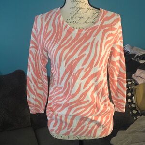 🔹4 for $30 Gap 3/4 Sleeve Animal Print Sweater, Small